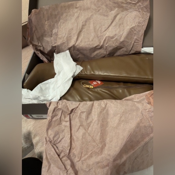 Franco Sarto Bowman New Knee High Boot Woodland Brown Stretch Wide Calf 7 M - Picture 3 of 11